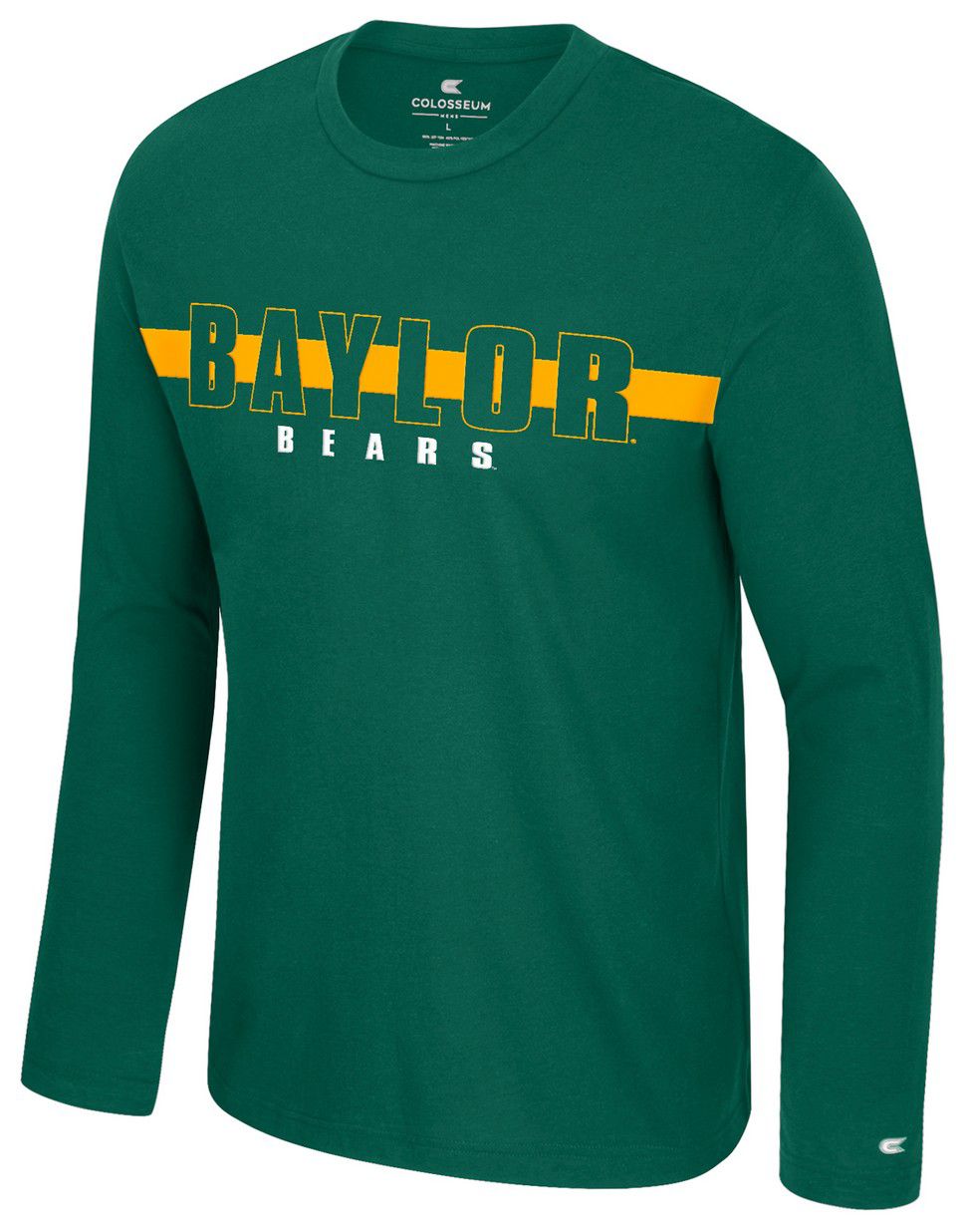 Colosseum Men's Baylor Bears Green Bar Long Sleeve T-Shirt