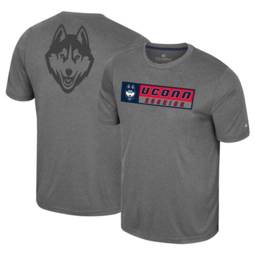 Nike Men's UConn Huskies Grey Velocity Legend Short Sleeve T