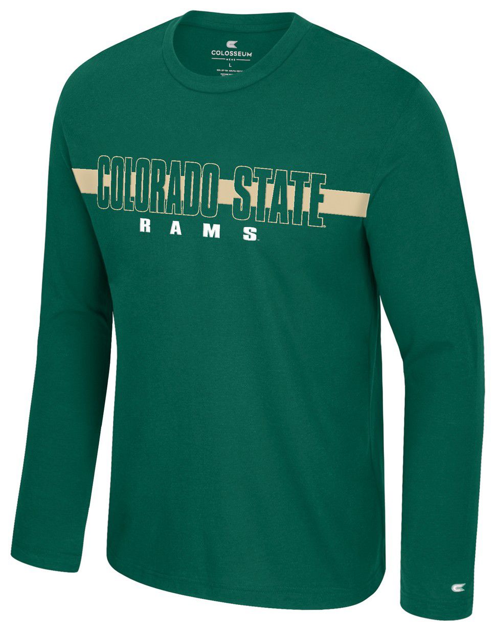 Colosseum Men's Colorado State Rams Green Bar Long Sleeve T-Shirt