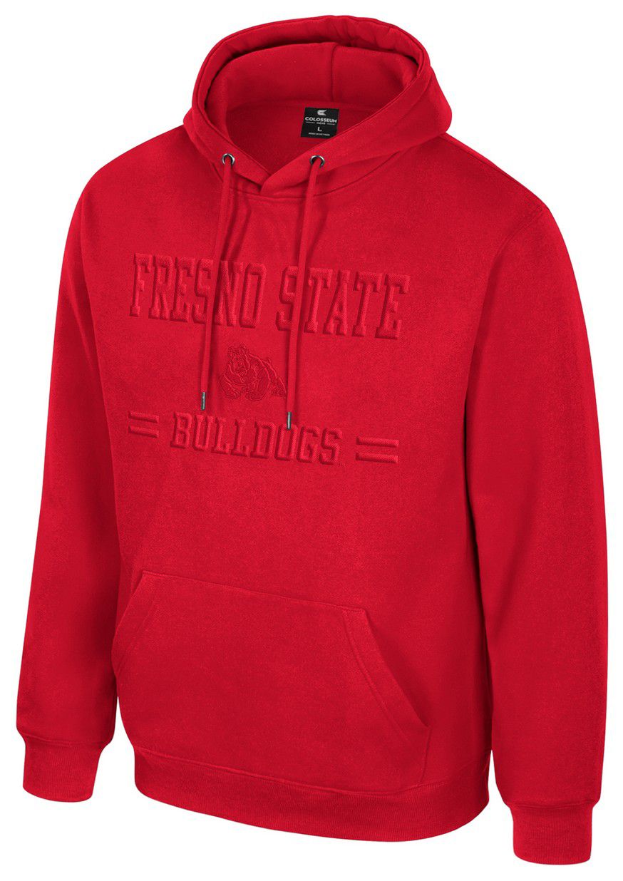 Colosseum Men's Fresno State Bulldogs Red New Member Pullover Hoodie