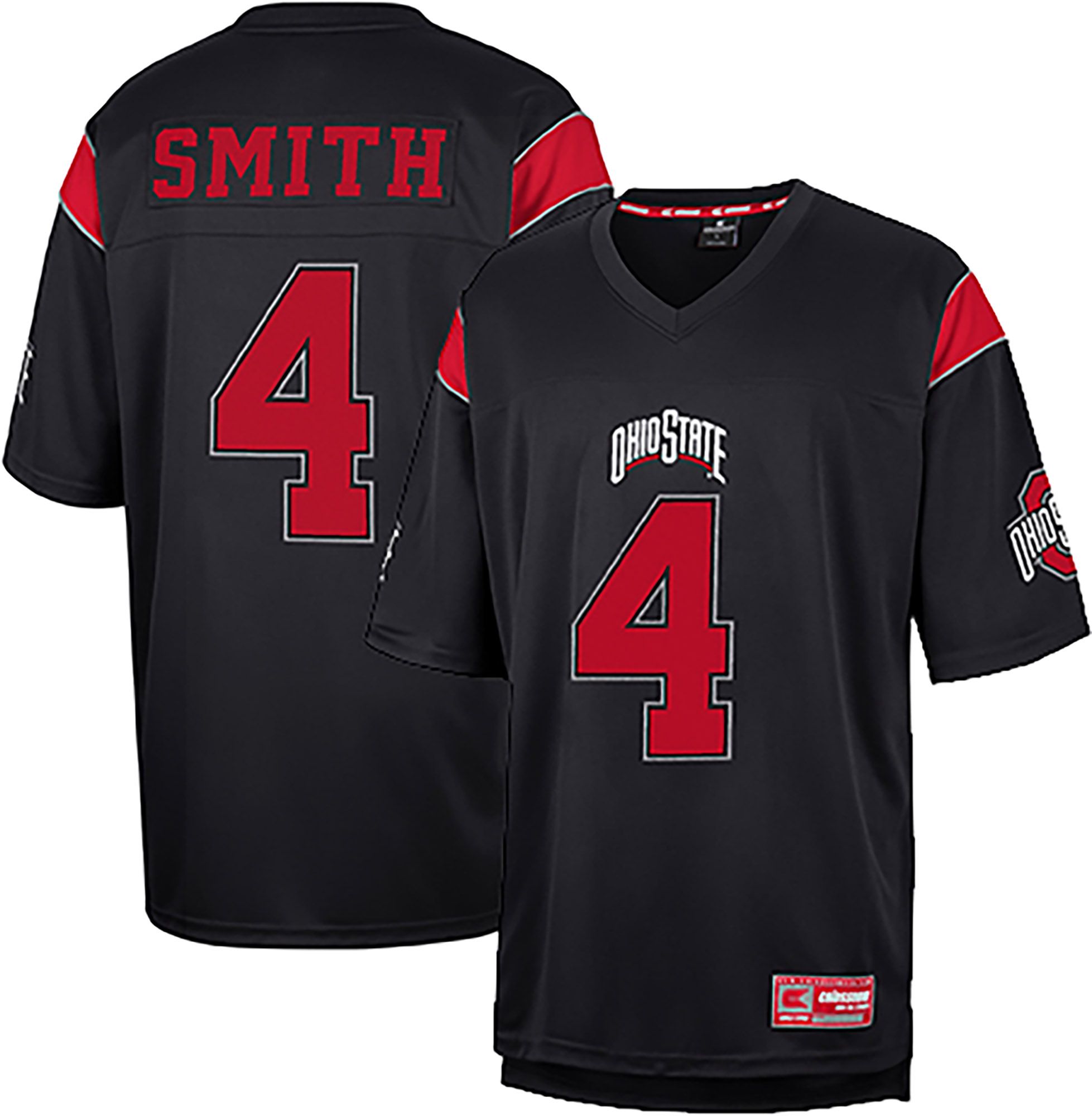 Colosseum Men's Ohio State Buckeyes Jeremiah Smith #4 Black Football Jersey