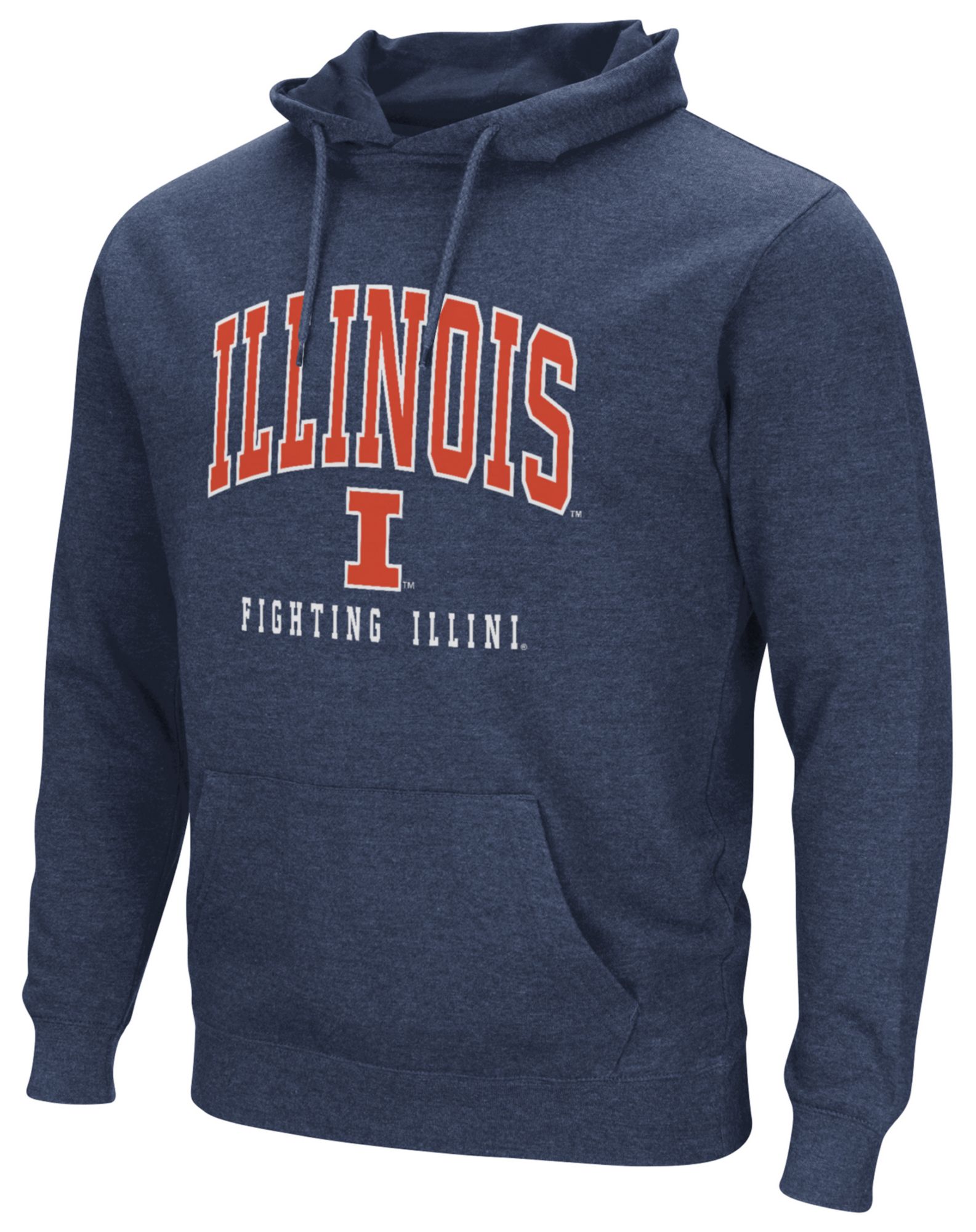 Colosseum Men's Illinois Fighting Illini Navy Campus Pullover Hoodie