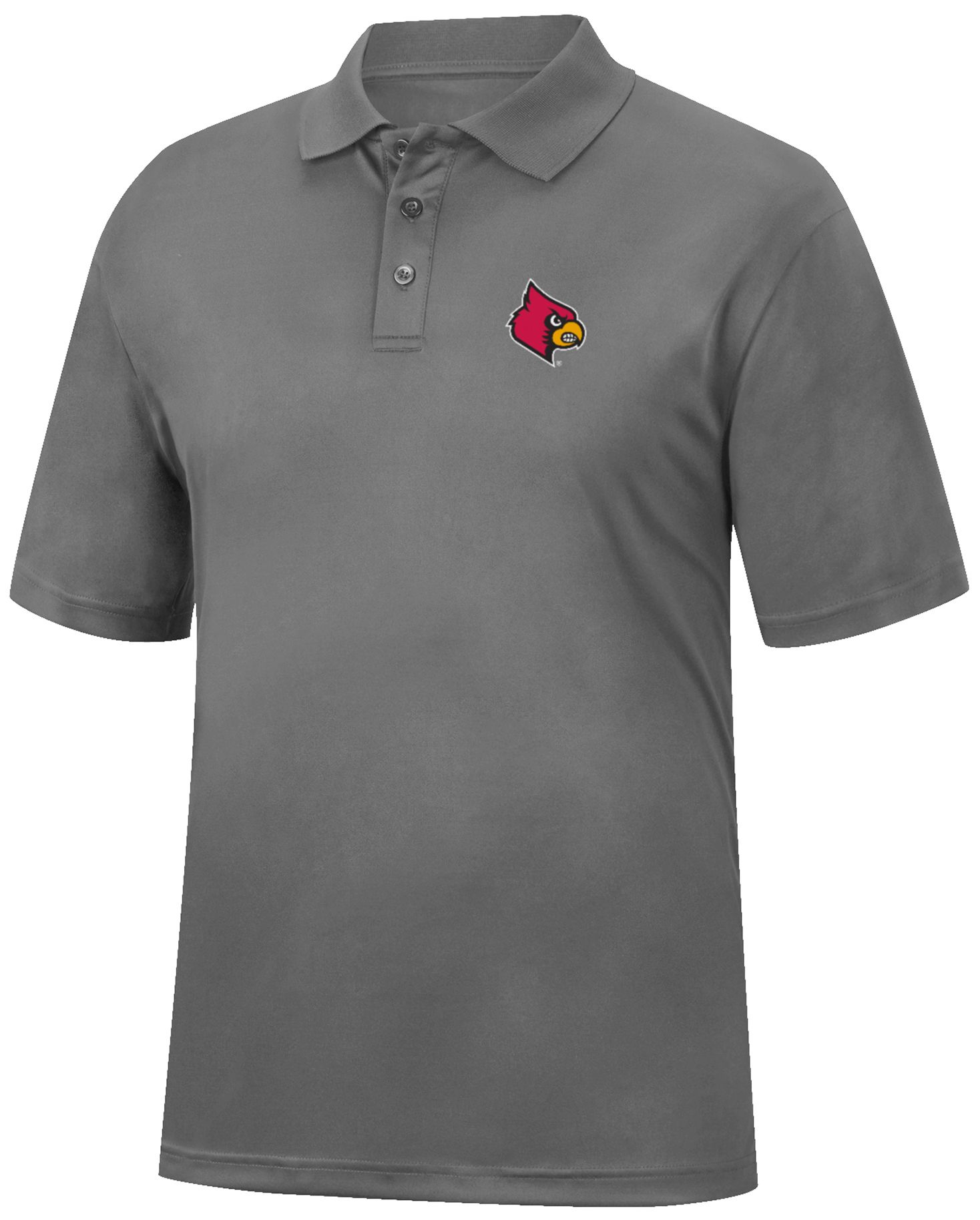 Colosseum Men's Louisville Cardinals Charcoal Stance Polo