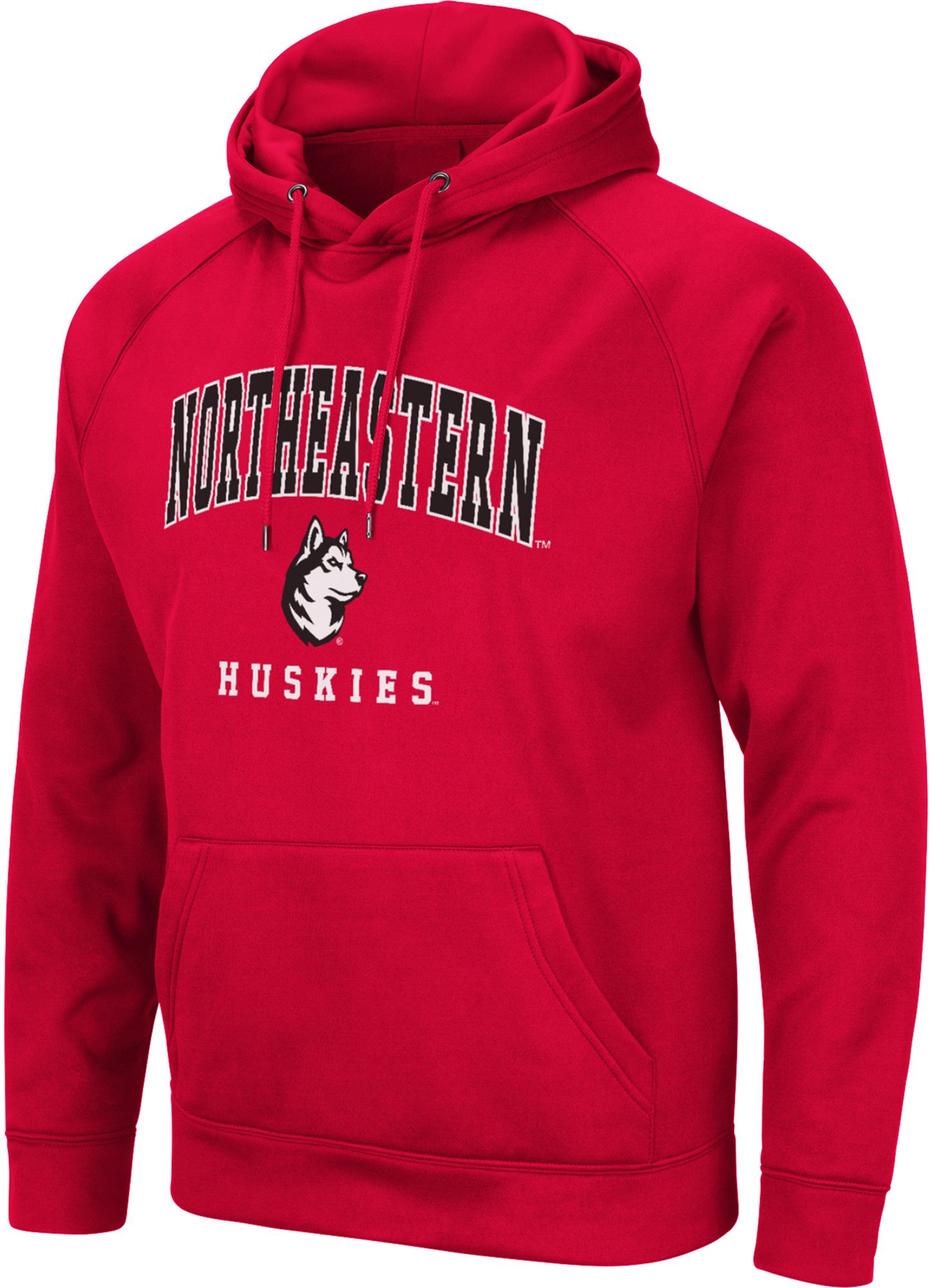 Colosseum Men's Northeastern Huskies Red Promo Pullover Hoodie