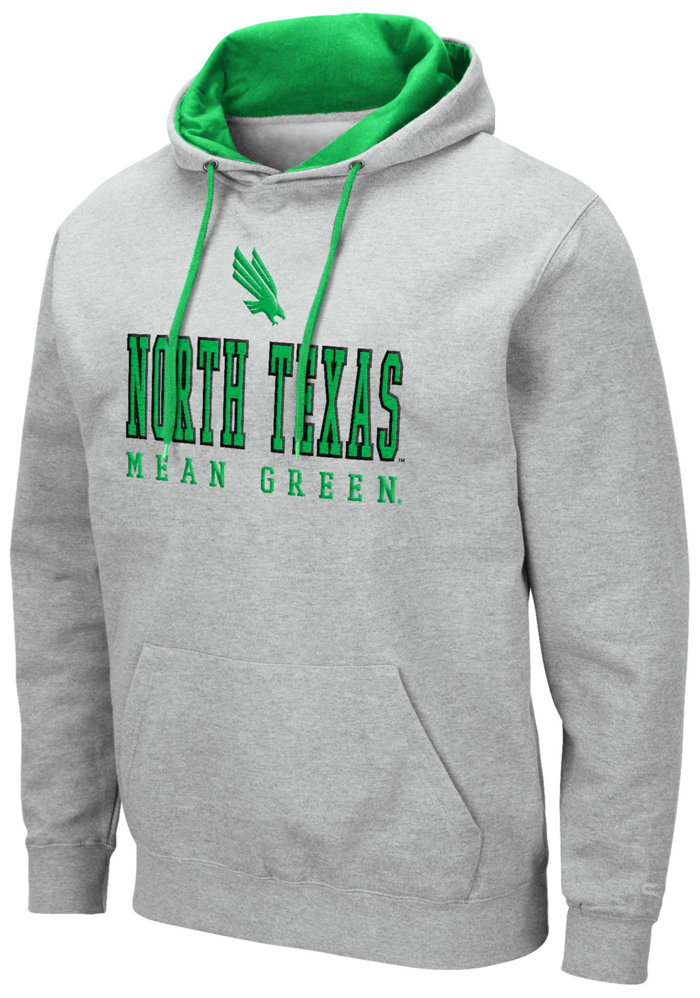 Colosseum Men's North Texas Mean Green Heather Grey Promo 2025 Pullover Hoodie