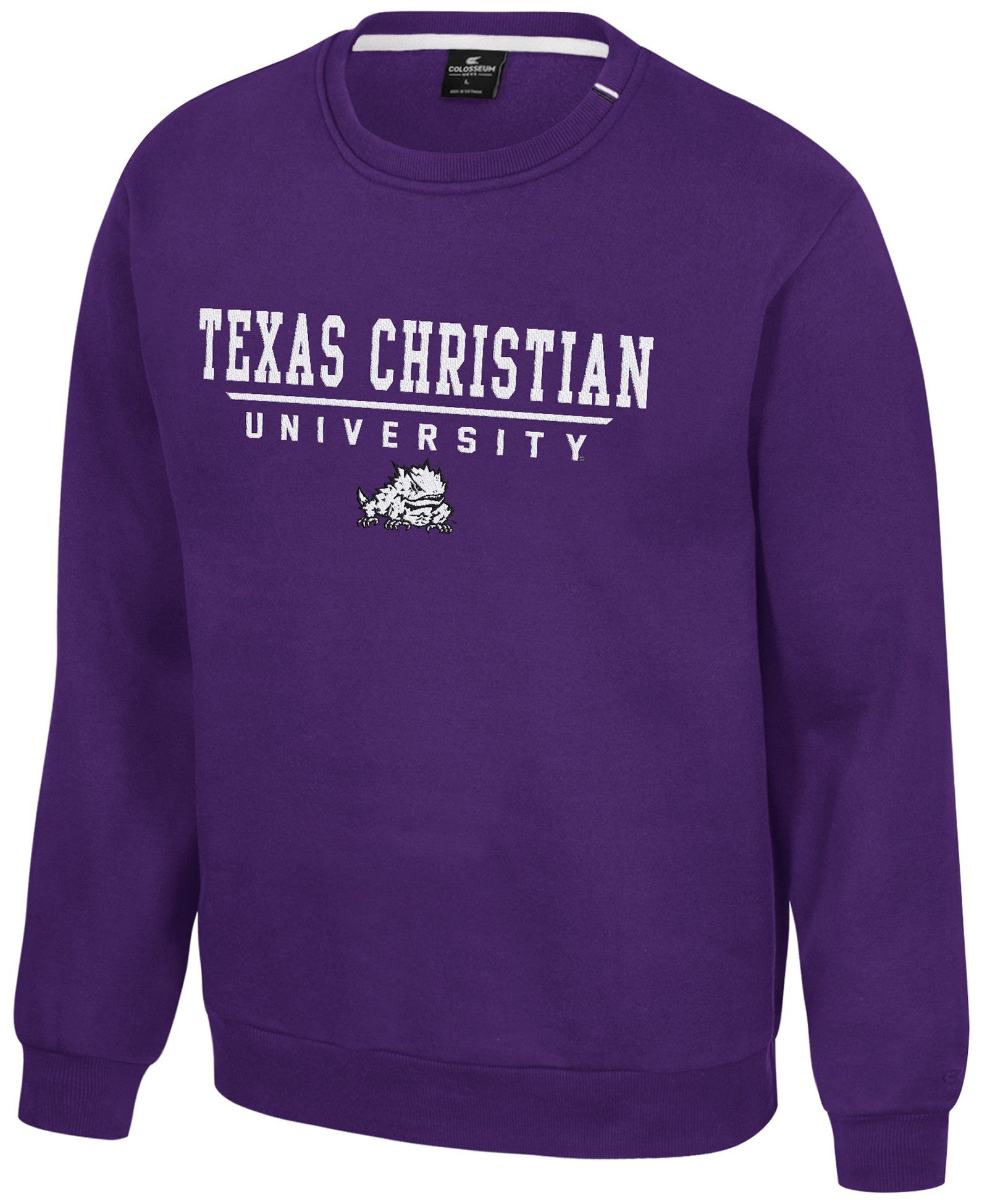 Colosseum Men's Manchester United Purple Charlie Crew Pullover Sweatshirt
