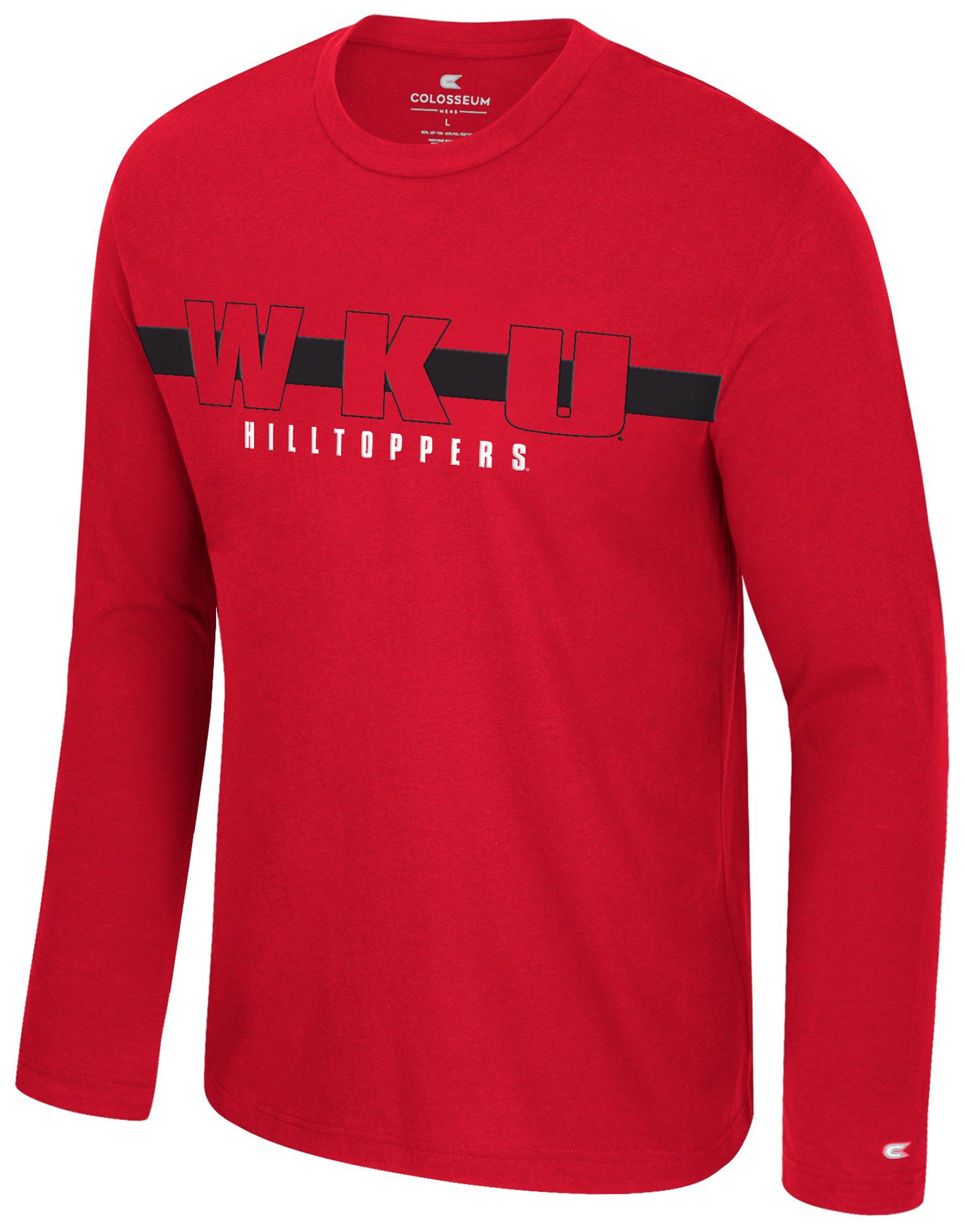 Colosseum Men's Western Kentucky Hilltoppers Red Bar Long Sleeve T-Shirt