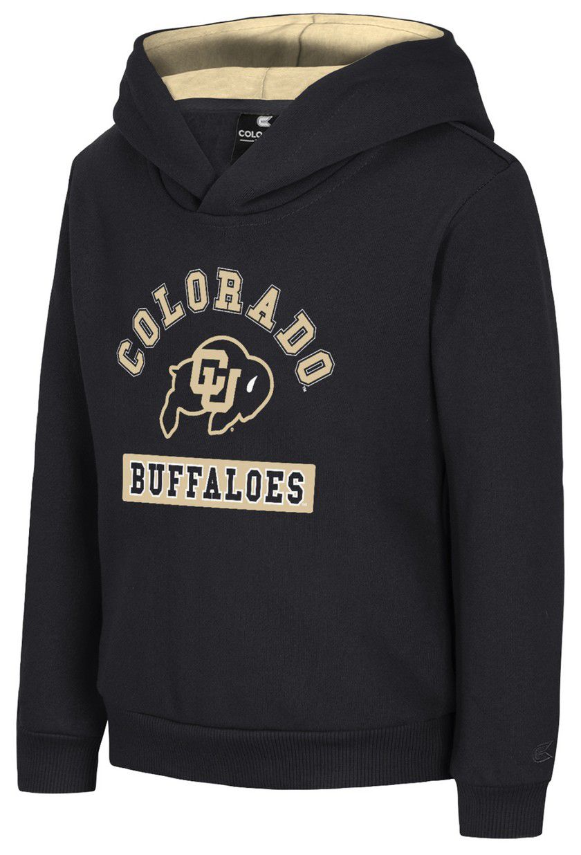 Colosseum Toddler Colorado Buffaloes Black 'Land of OOO' Pullover Hoodie