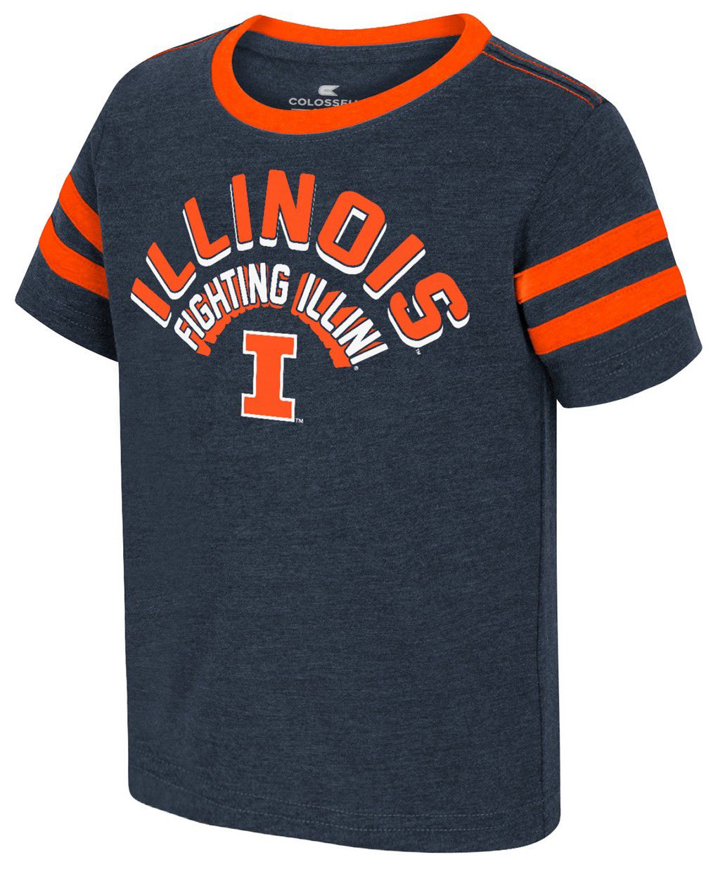 Colosseum Toddler Illinois Fighting Illini Navy Shermy 2T Short Sleeve T-Shirt