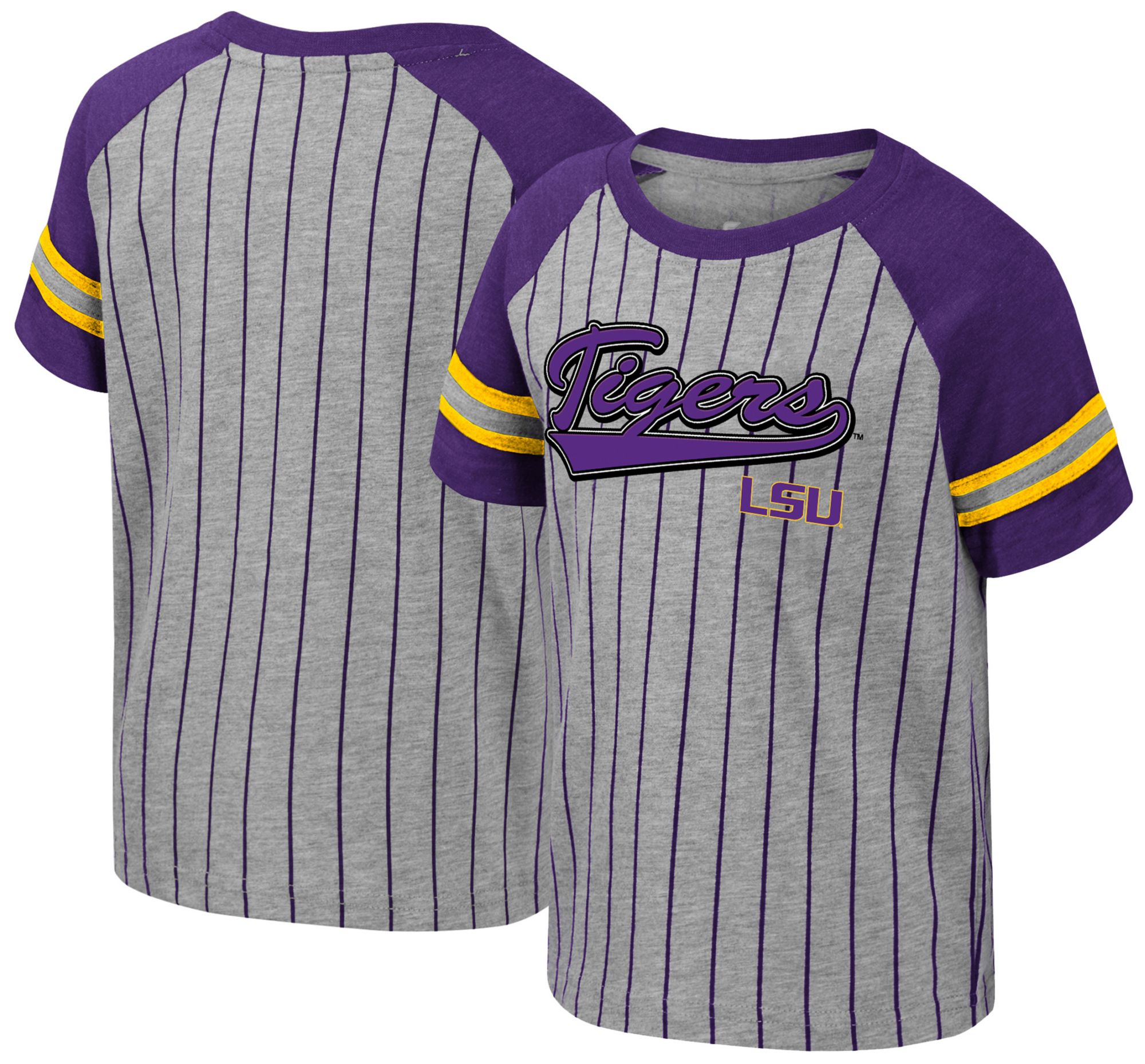 Colosseum Toddler LSU Tigers Heather Grey Firehawk T-Shirt