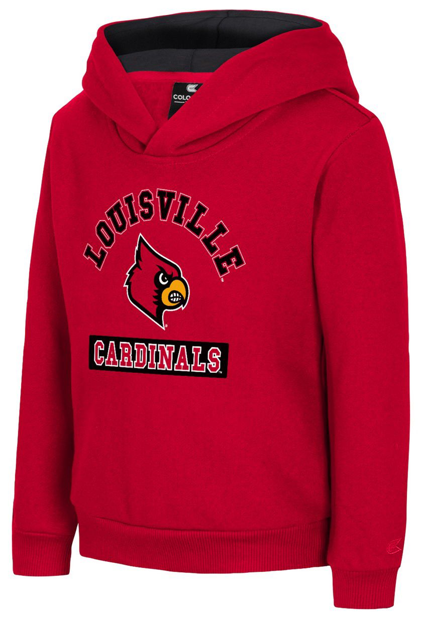 Colosseum Toddler Louisville Cardinals Red 'Land of OOO' Pullover Hoodie