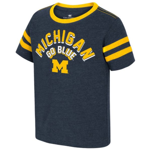 Colosseum Toddler Michigan Wolverines Navy Shermy 2T Short Sleeve T-Shirt