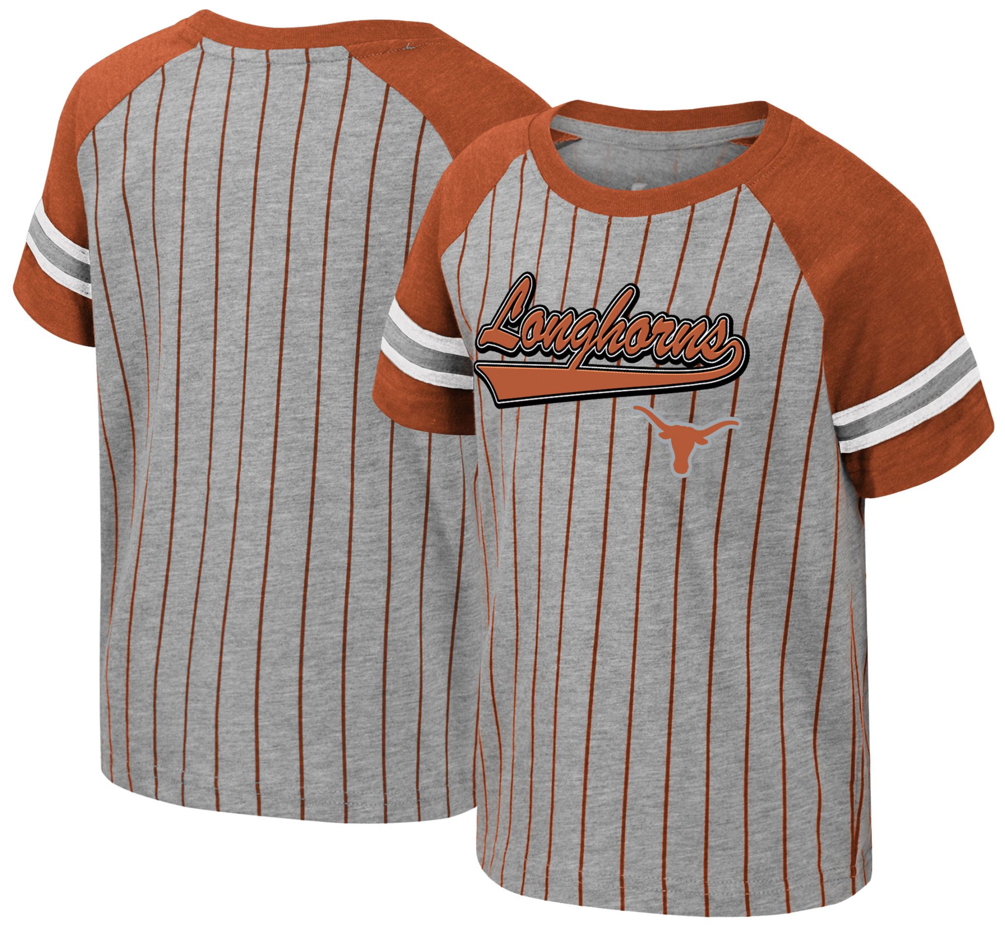 Colosseum Toddler Texas Longhorns Heather Grey Firehawk T-Shirt