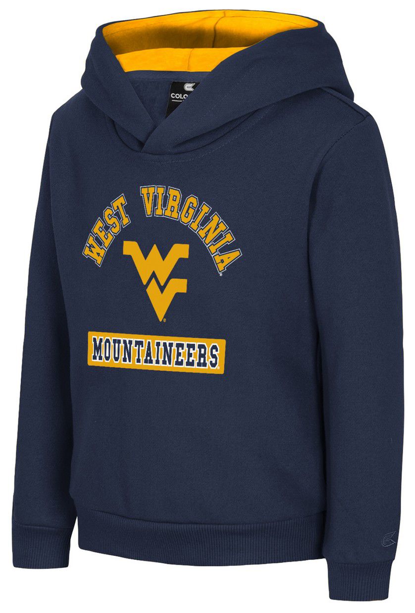 Colosseum Toddler West Virginia Mountaineers Navy 'Land of OOO' Pullover Hoodie