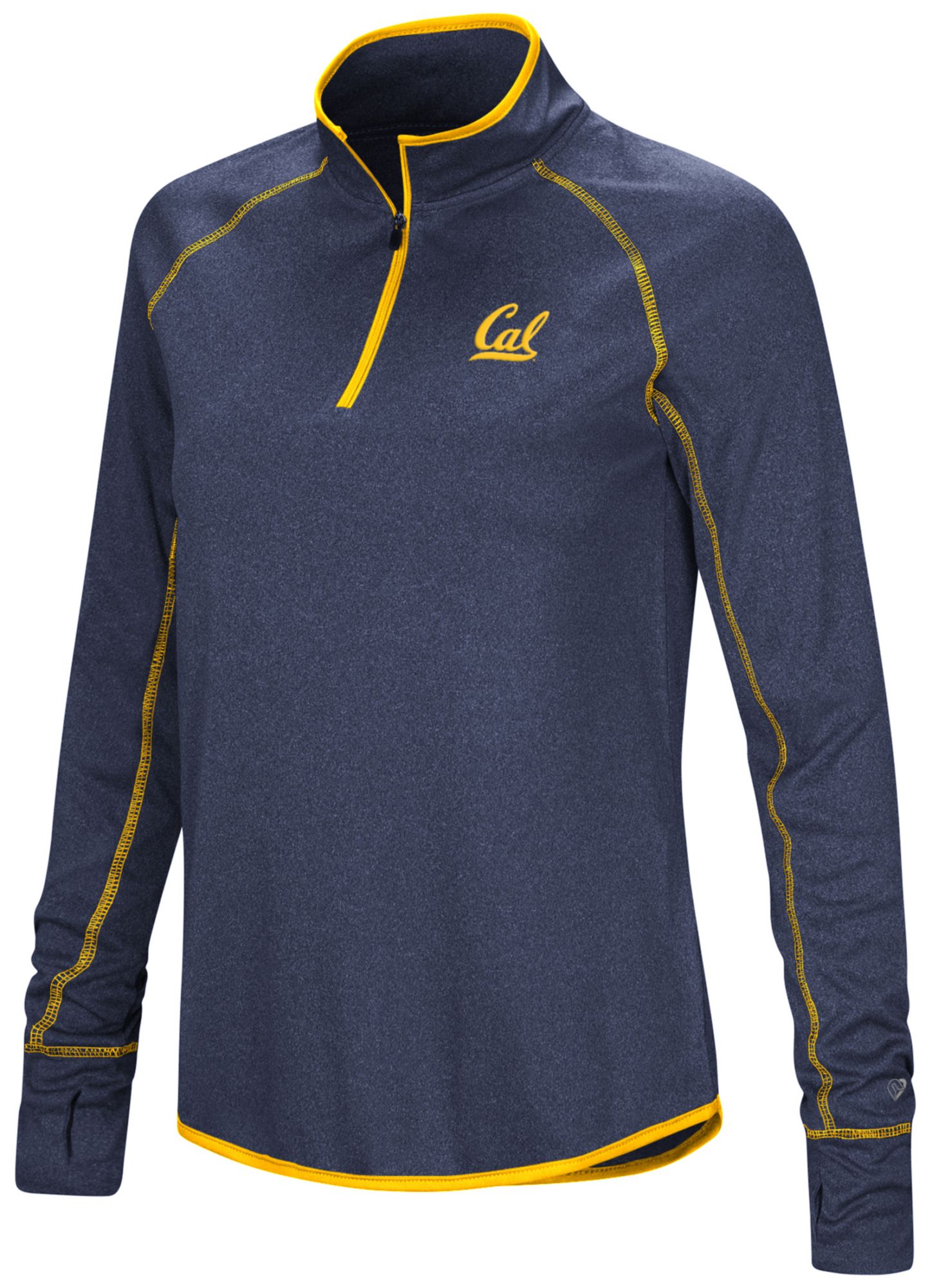 Colosseum Women's Cal Golden Bears Navy Micro Mesh Promo Quarter-Zip Jacket