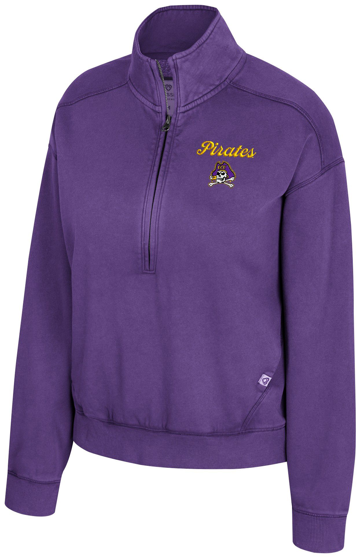 Colosseum Women's East Carolina Pirates Purple Camille Half-Zip Fleece Sweatshirt