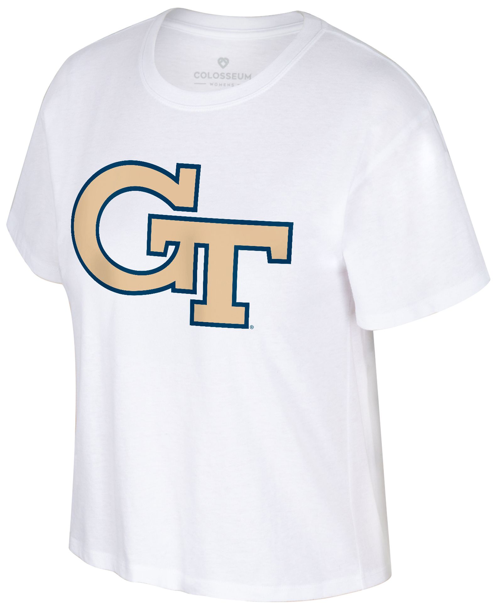 Colosseum Women's Georgia Tech Yellow Jackets White T-Shirt