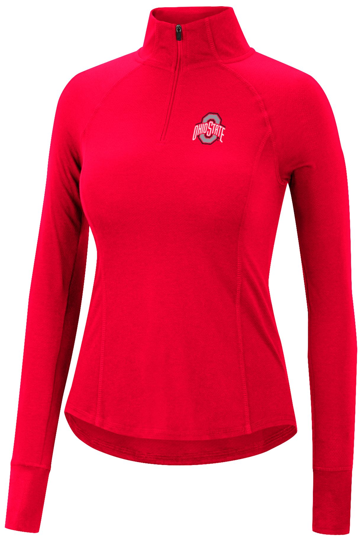 Colosseum Women's Ohio State Buckeyes Red 1/4-Zip Jacket