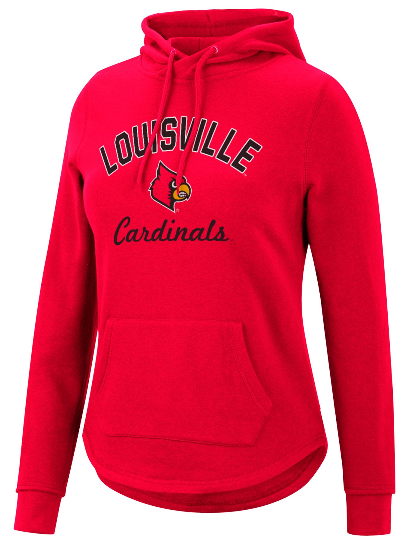 Colosseum Women's Louisville Cardinals Red Crossover Pullover Hoodie