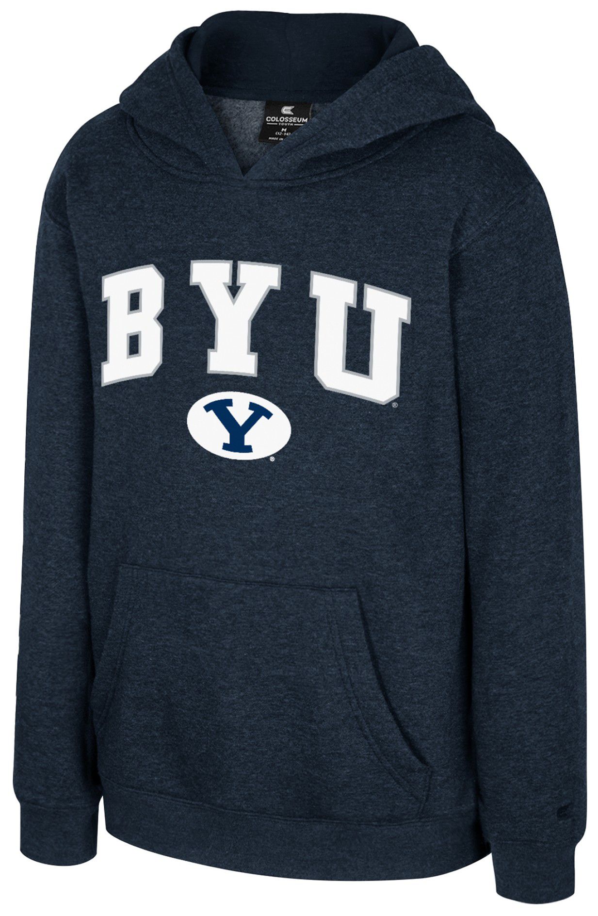 Colosseum Youth BYU Cougars Navy Promo Pullover Hoodie
