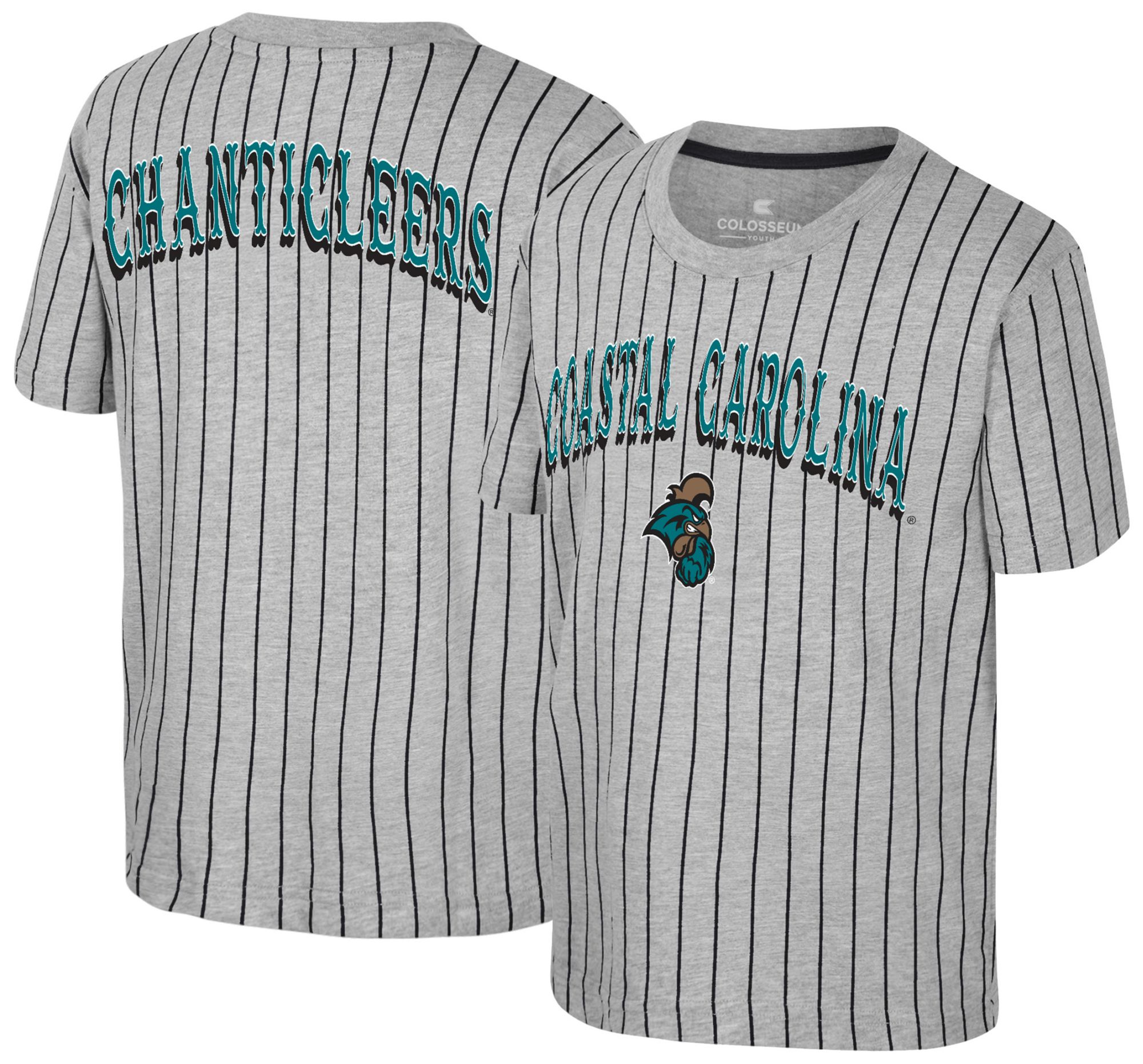 Colosseum Youth Coastal Carolina Chanticleers Heather Grey Firehawk T-Shirt
