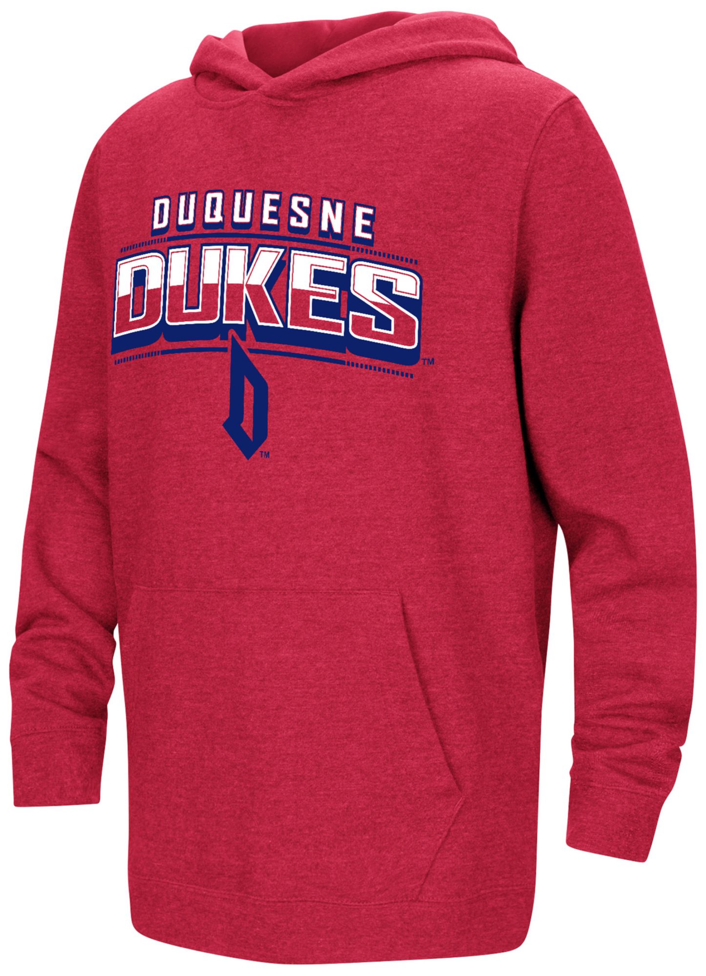 Colosseum Youth Duquesne Dukes Red Campus Hoodie