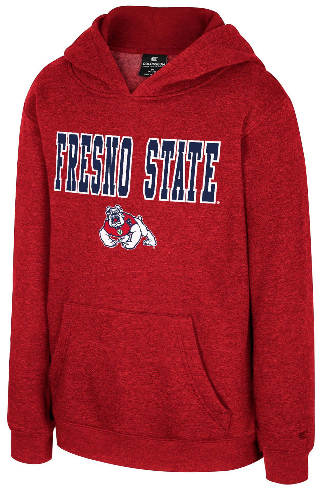 Colosseum Youth Fresno State Bulldogs Red Pullover Hoodie