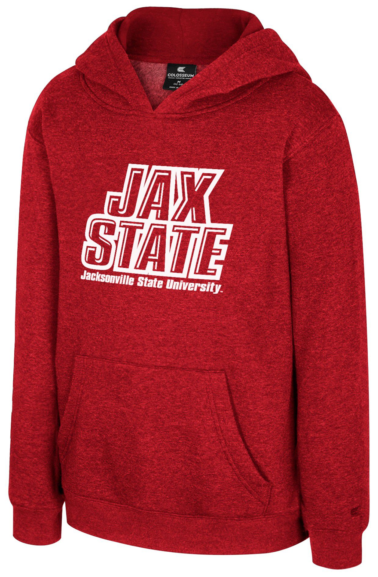 Colosseum Youth Jacksonville State Gamecocks Red Pullover Hoodie