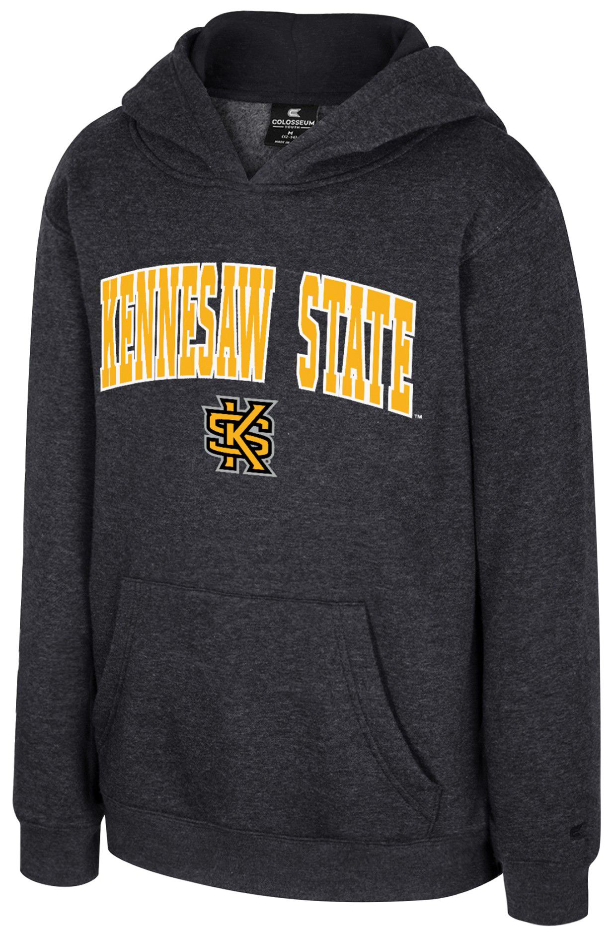 Colosseum Youth Kennesaw State Owls Black Pullover Hoodie