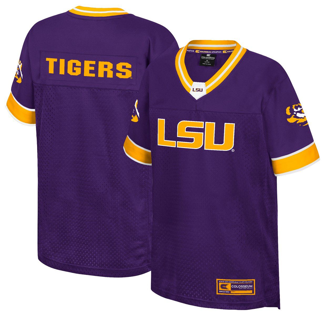 Colosseum Youth LSU Tigers Purple Football Jersey