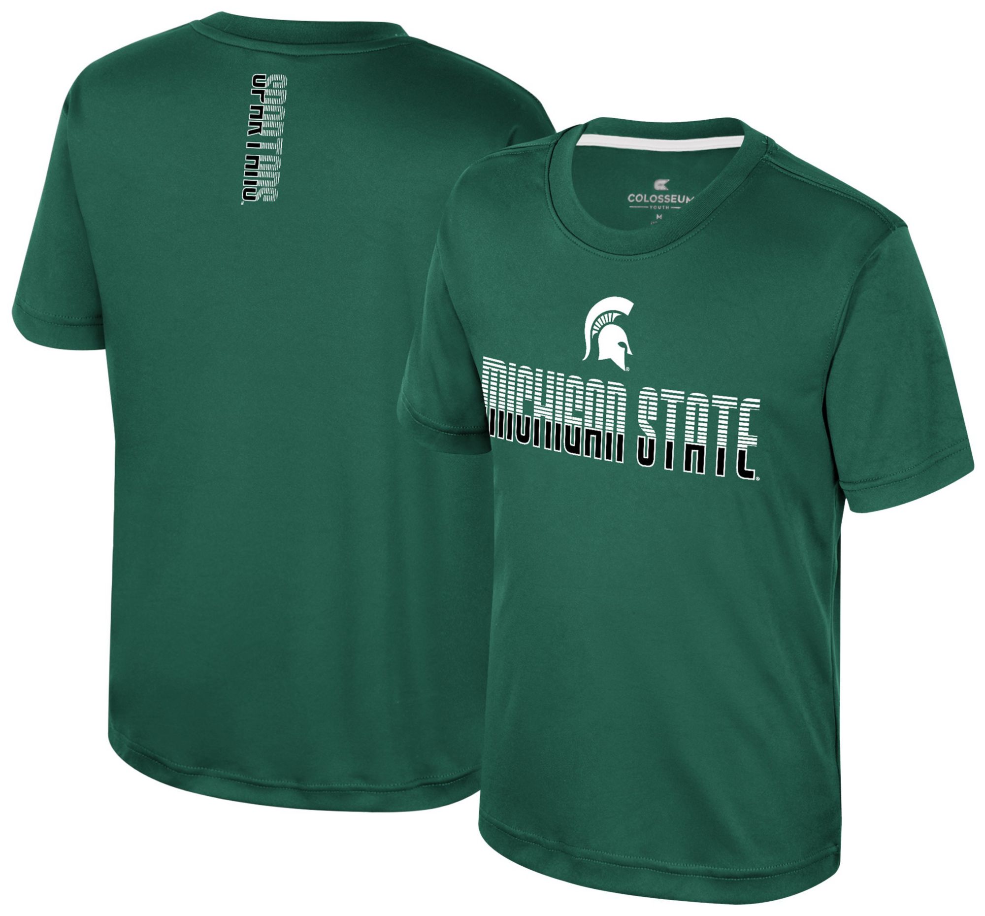 Colosseum Youth Michigan State Spartans Green Simon Poly Short Sleeve T-Shirt
