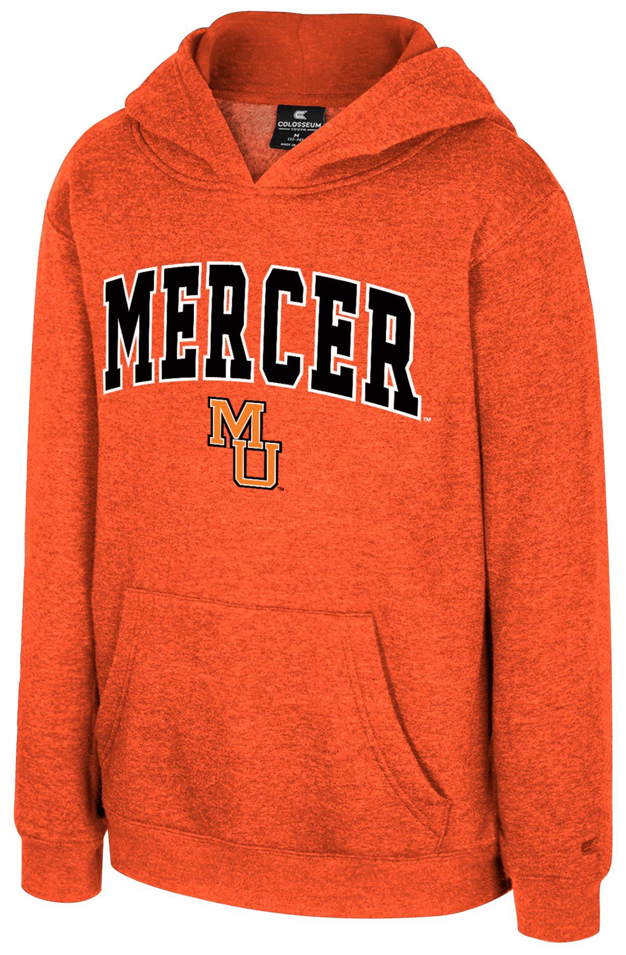 Colosseum Youth Mercer Bears Orange Pullover Hoodie
