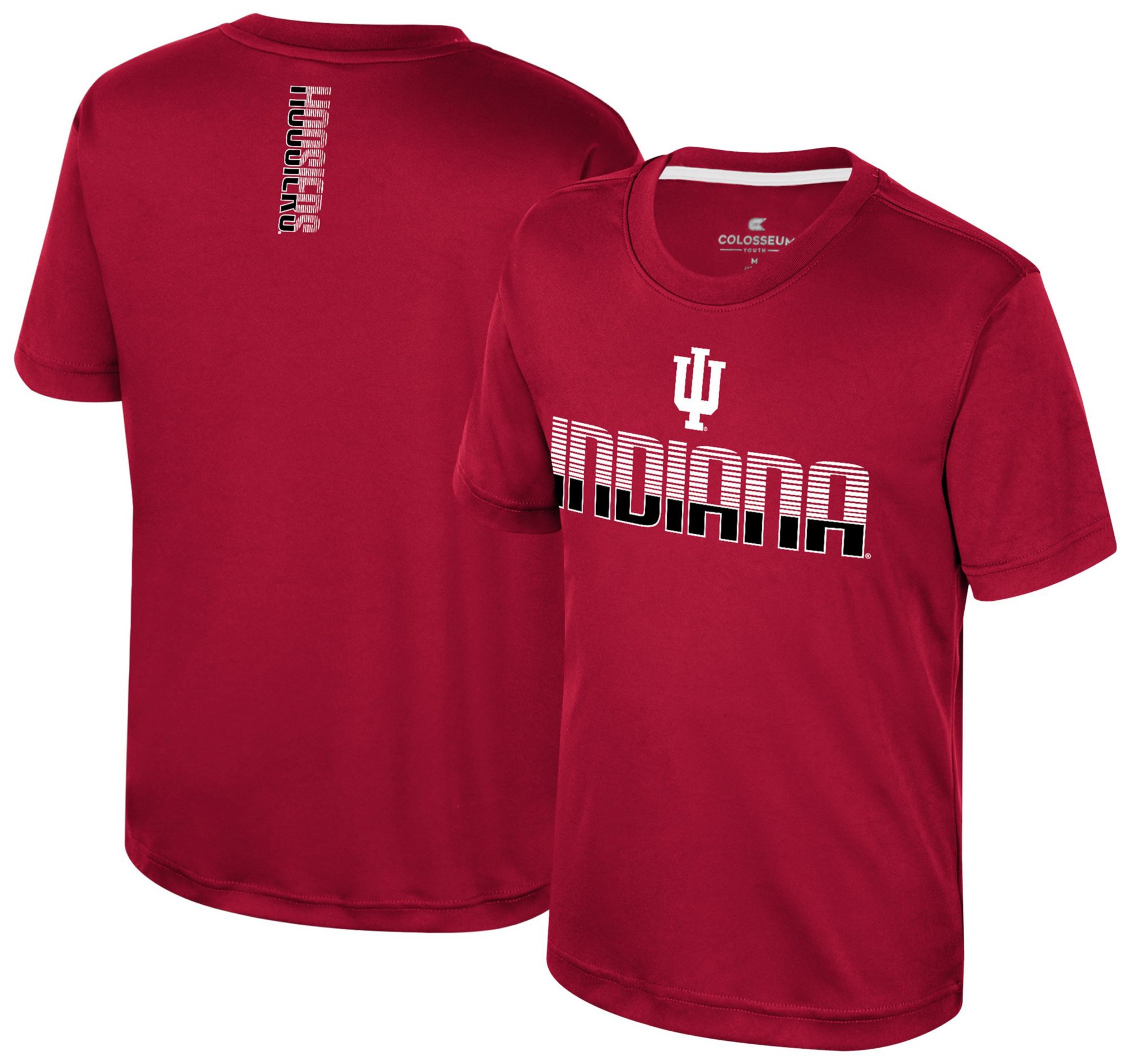 Colosseum Youth Indiana Hoosiers Cardinal Simon Poly Short Sleeve T-Shirt