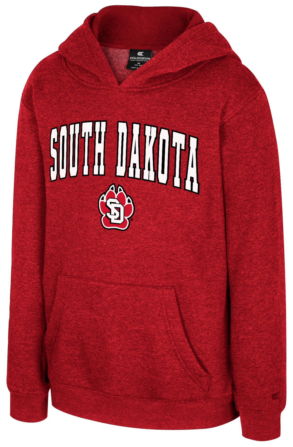 Colosseum Youth South Dakota Coyotes Red Promo Pullover Hoodie
