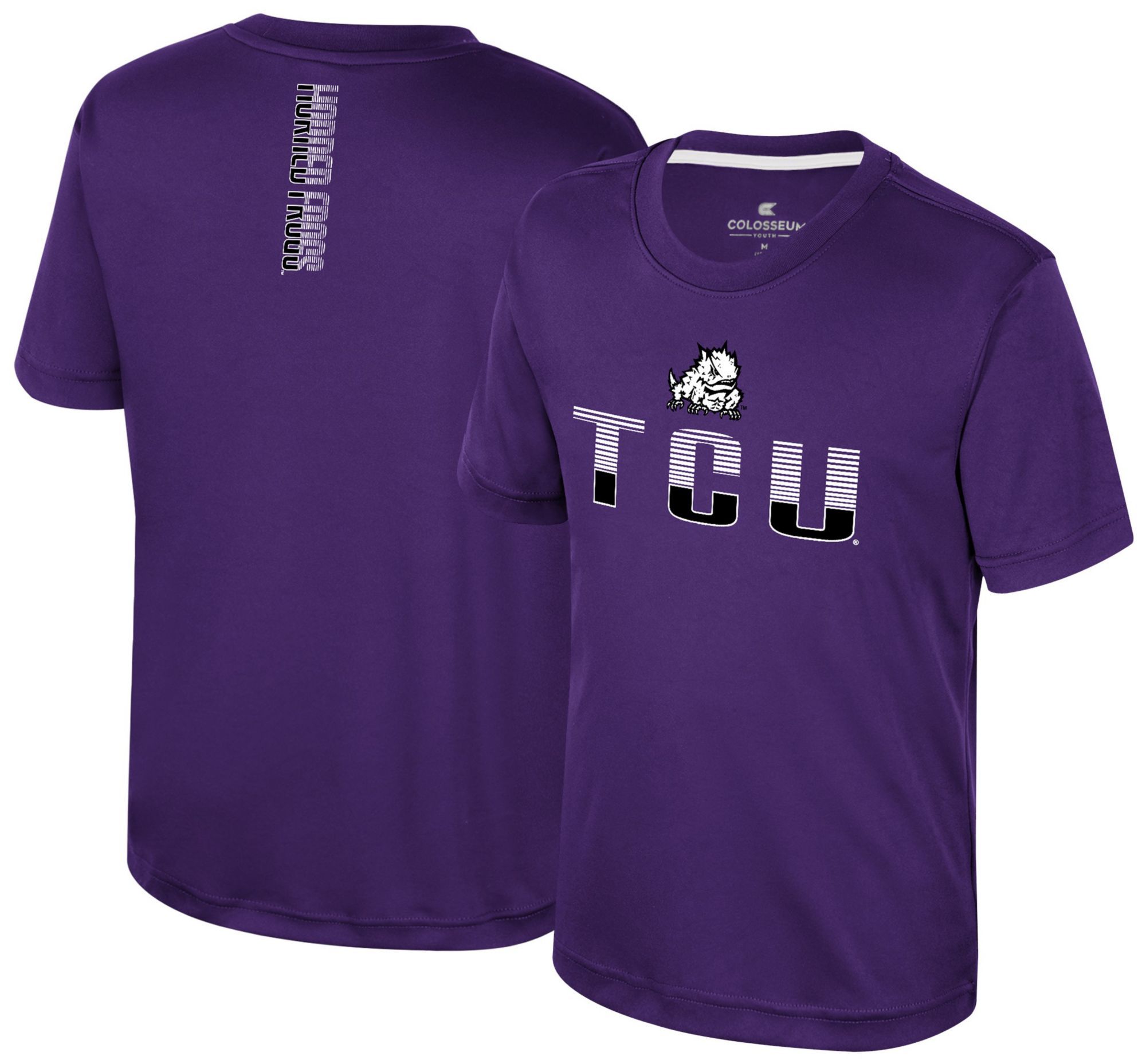 Colosseum Youth TCU Horned Frogs Purple Simon Poly Short Sleeve T-Shirt