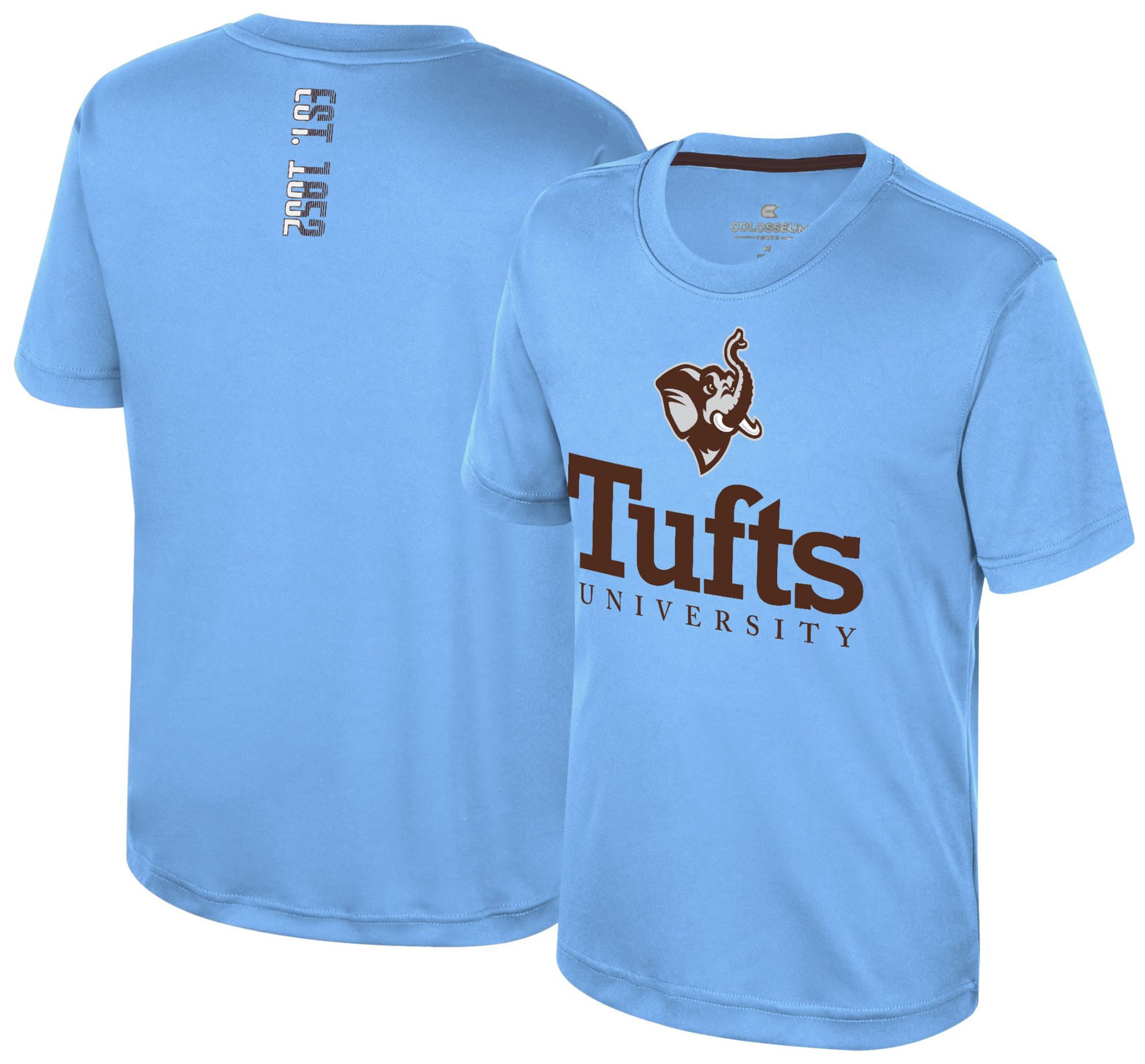 Colosseum Youth Tufts Jumbos Sky Simon Poly Short Sleeve T-Shirt