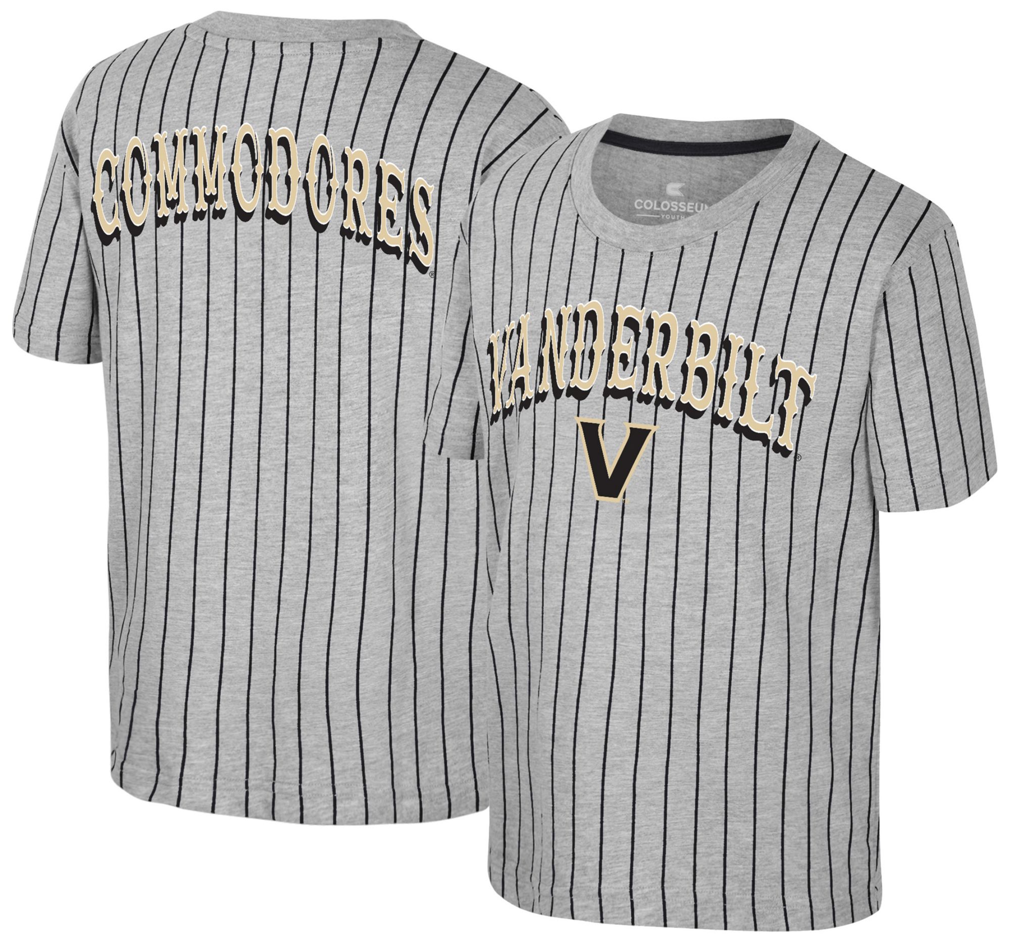 Colosseum Youth Vanderbilt Commodores Heather Grey Firehawk T-Shirt
