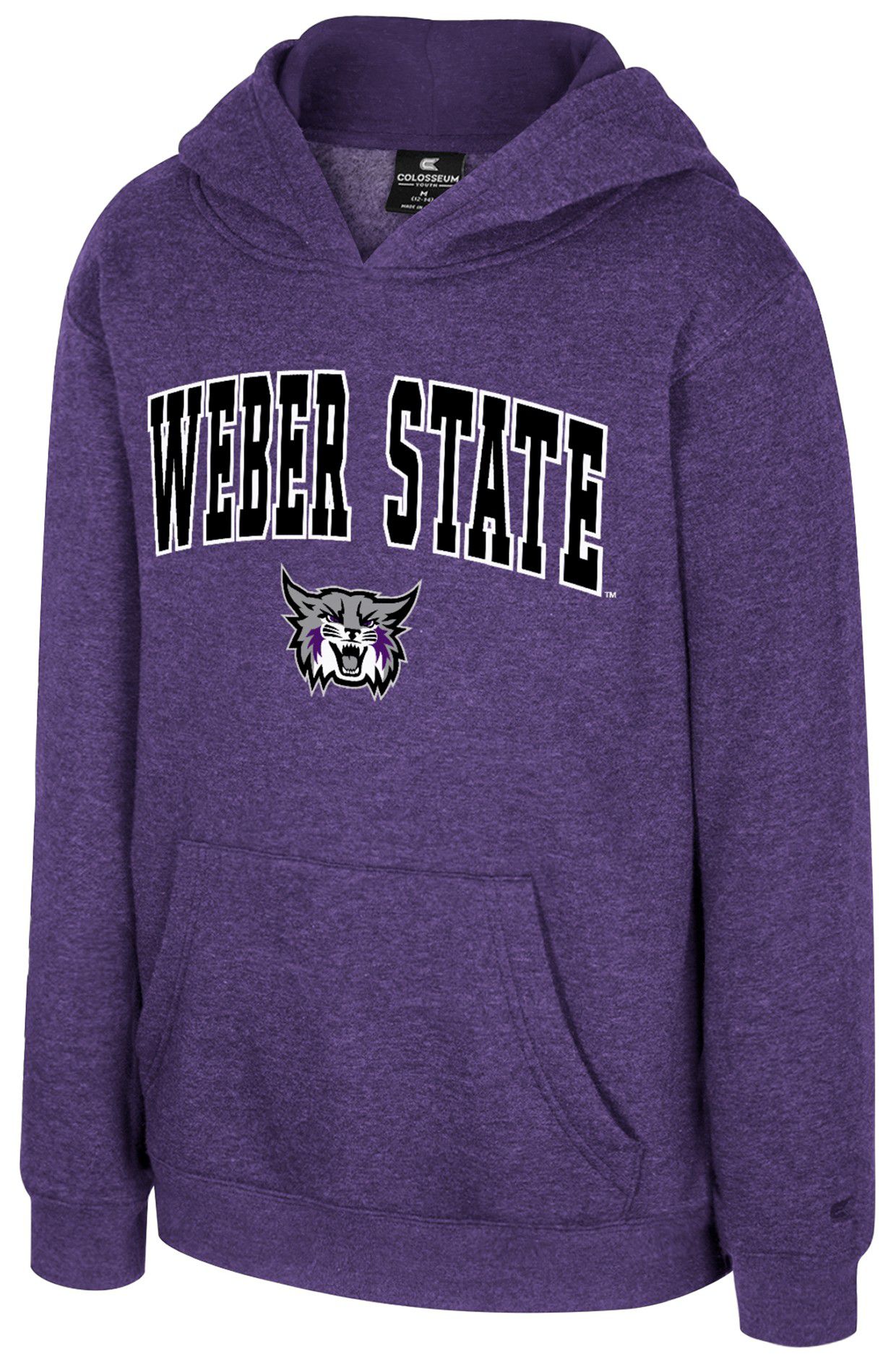 Colosseum Youth Weber State Wildcats Purple Promo Pullover Hoodie