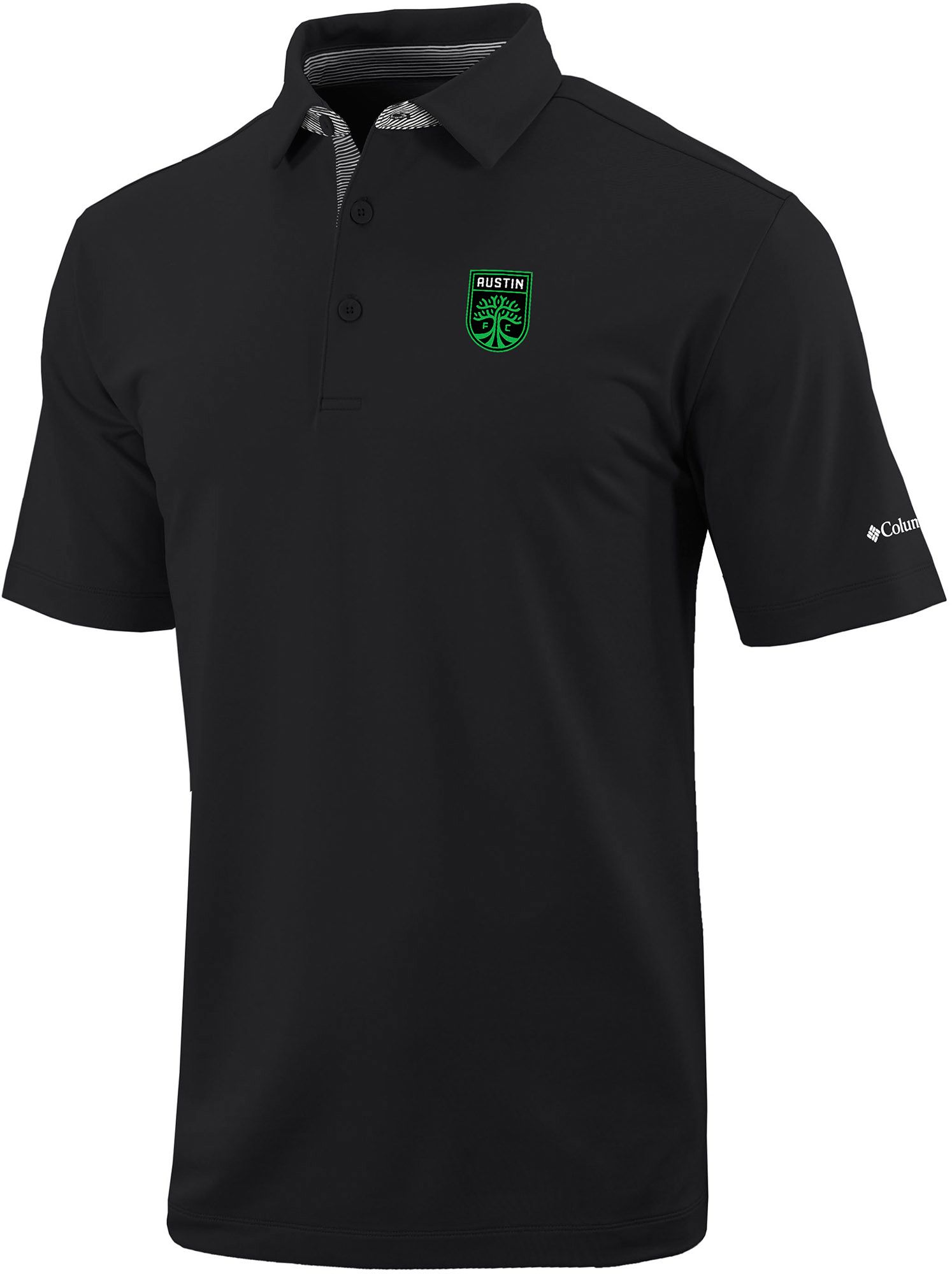 Columbia Men's Austin FC Black Even Line Polo