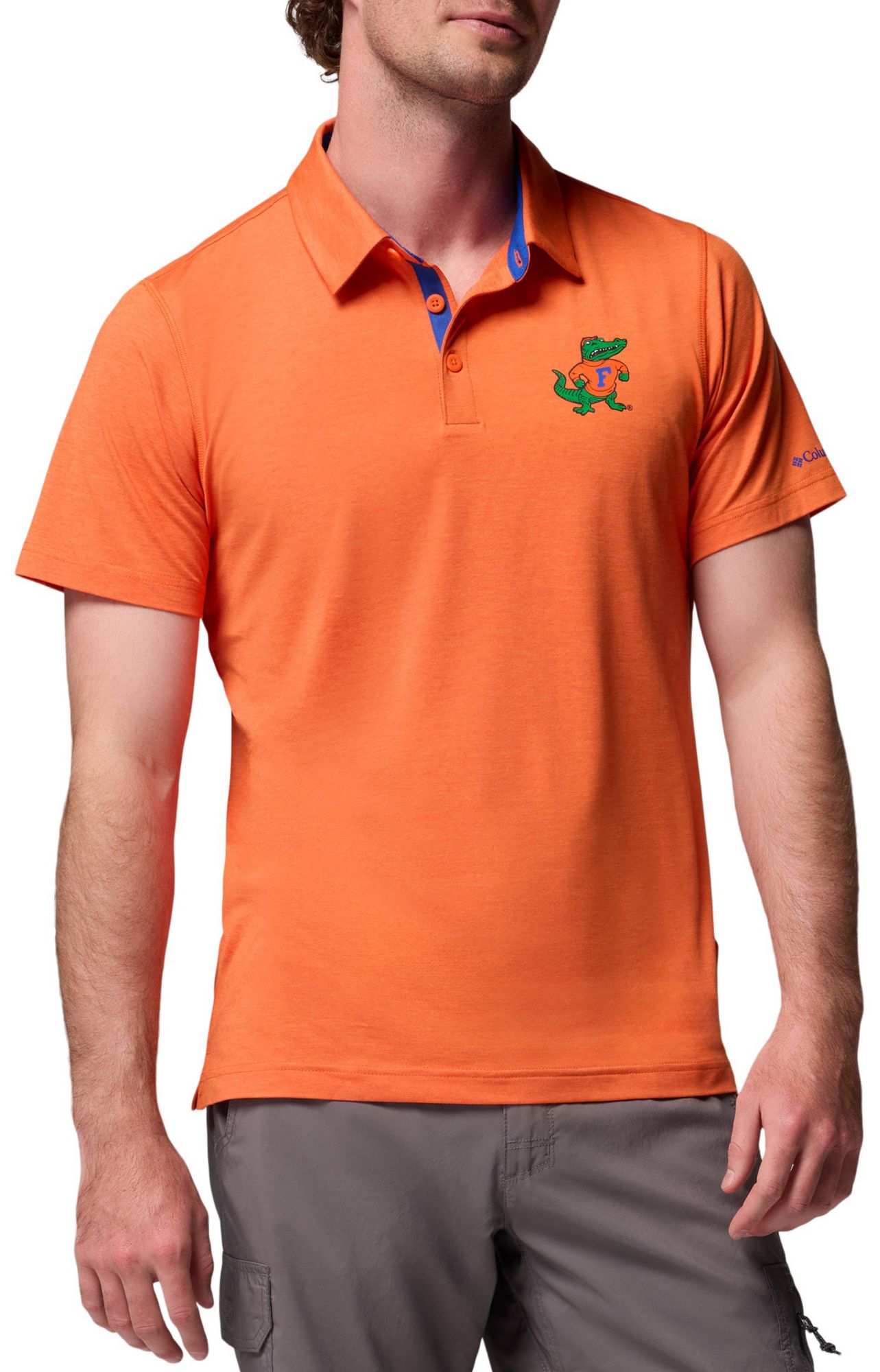 Columbia Men's Florida Gators Orange Tech Trail Polo