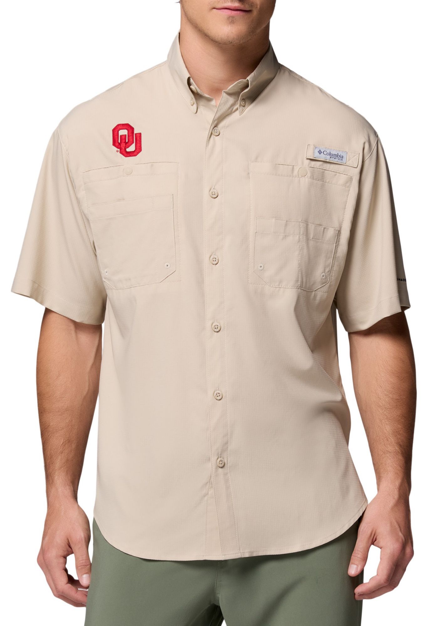 Columbia Men's Oklahoma Sooners Fossil Tamiami Short Sleeve T-Shirt