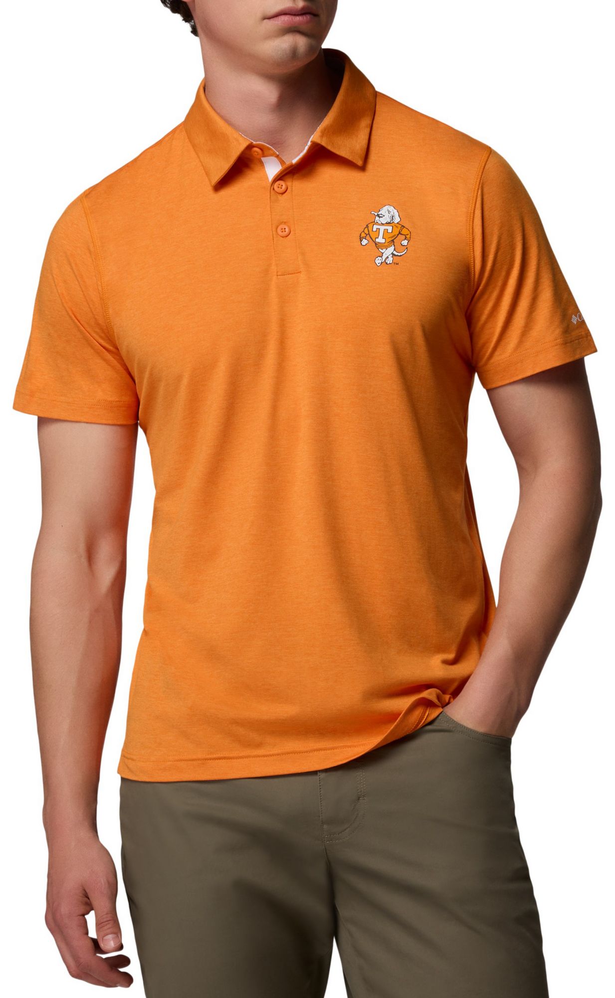 Columbia Men's Tennessee Volunteers Orange Tech Trail Polo