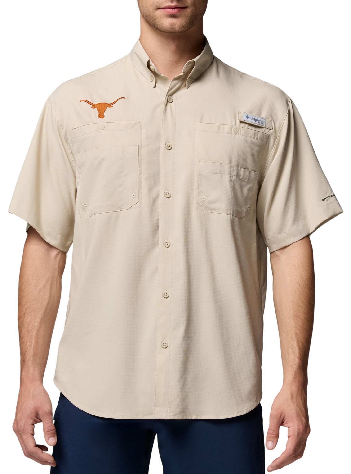 Columbia Men's Texas Longhorns Fossil Tamiami Short Sleeve T-Shirt