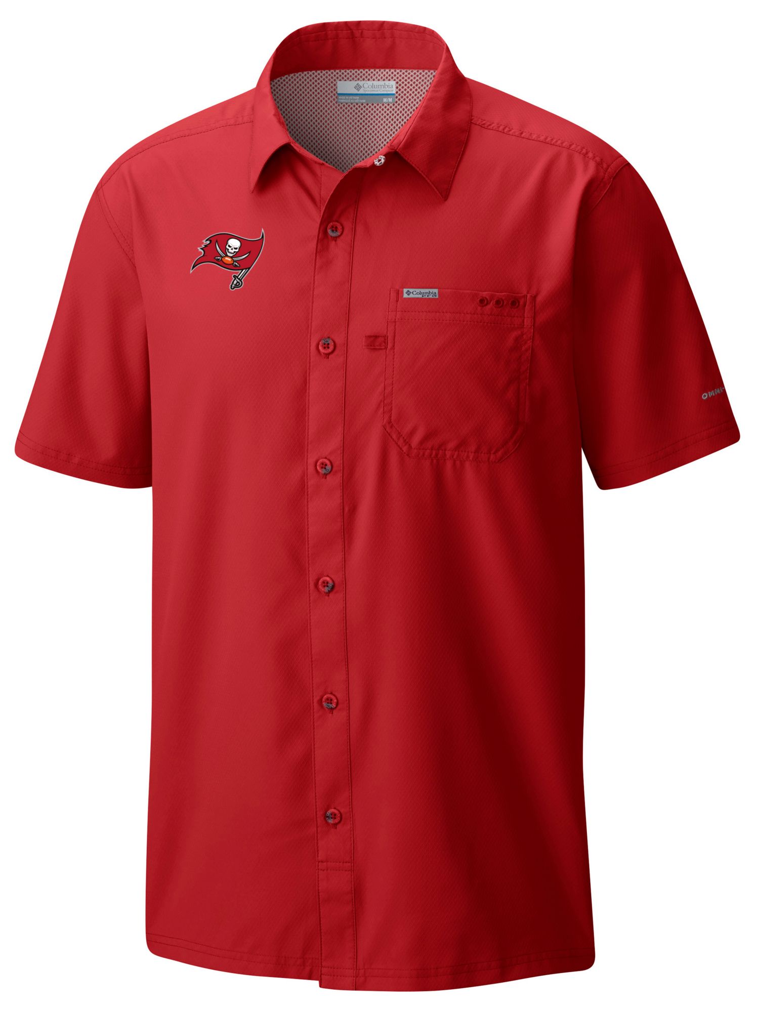 Columbia Men's Tampa Bay Buccaneers Red Slack Tide T-Shirt