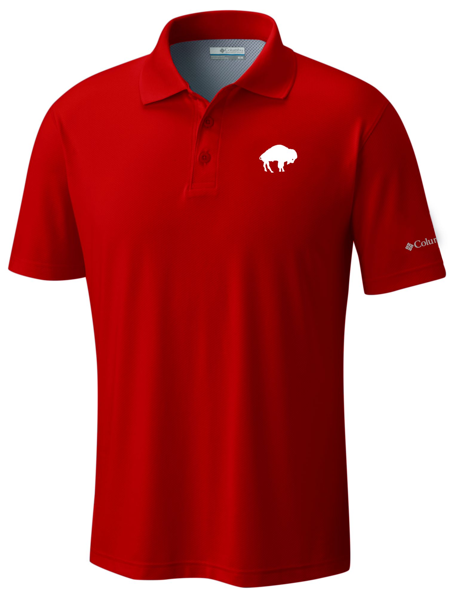 Columbia Men's Buffalo Bills Red Low Drag Polo