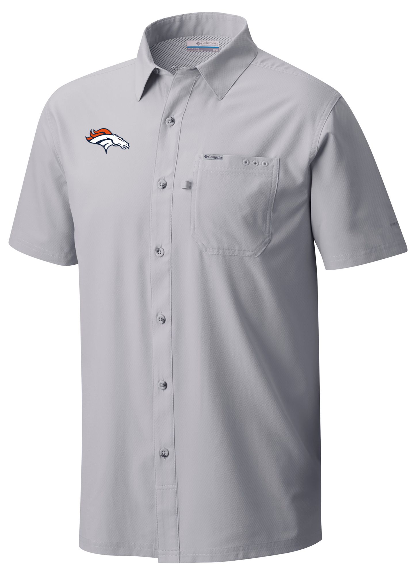 Columbia Men's Denver Broncos Grey Slack Tide T-Shirt