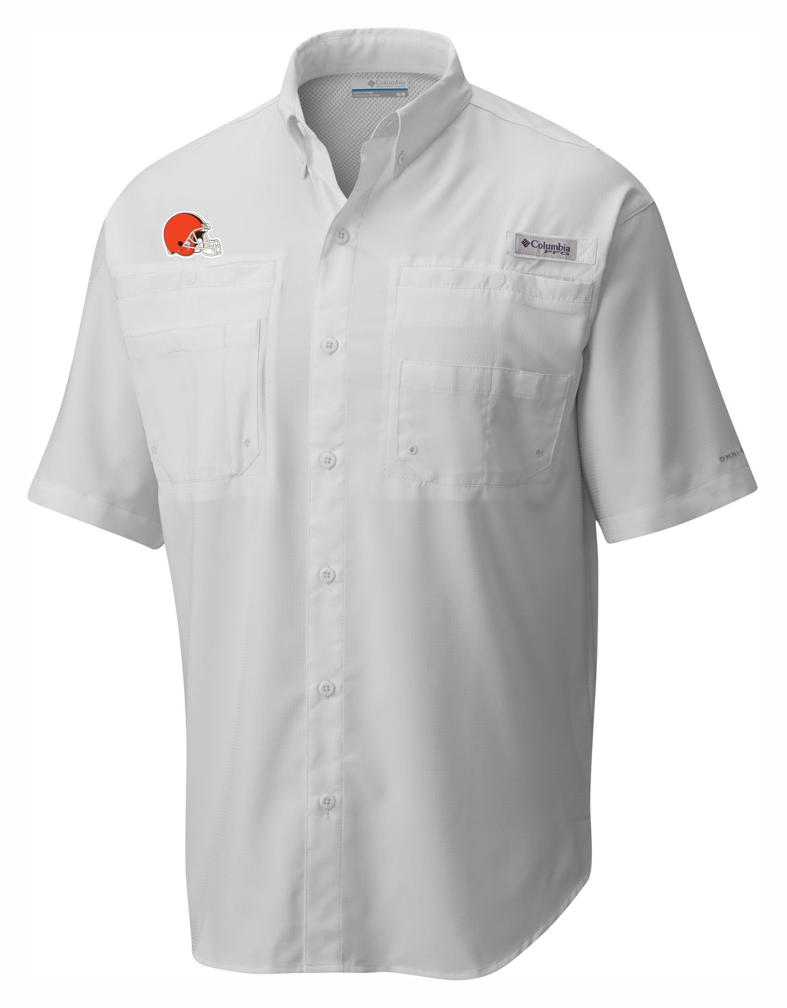 Columbia Men's Cleveland Browns White Tamiami Shirt