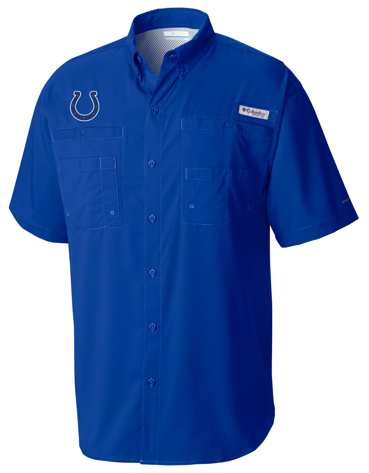 Columbia Men's Indianapolis Colts Blue Tamiami Shirt