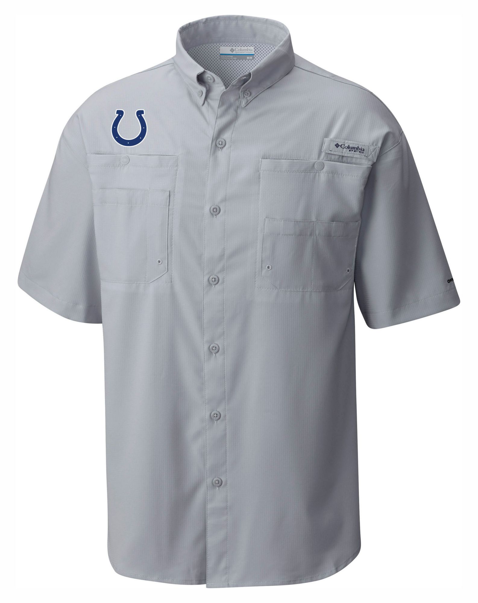 Columbia Men's Indianapolis Colts Grey Tamiami Shirt