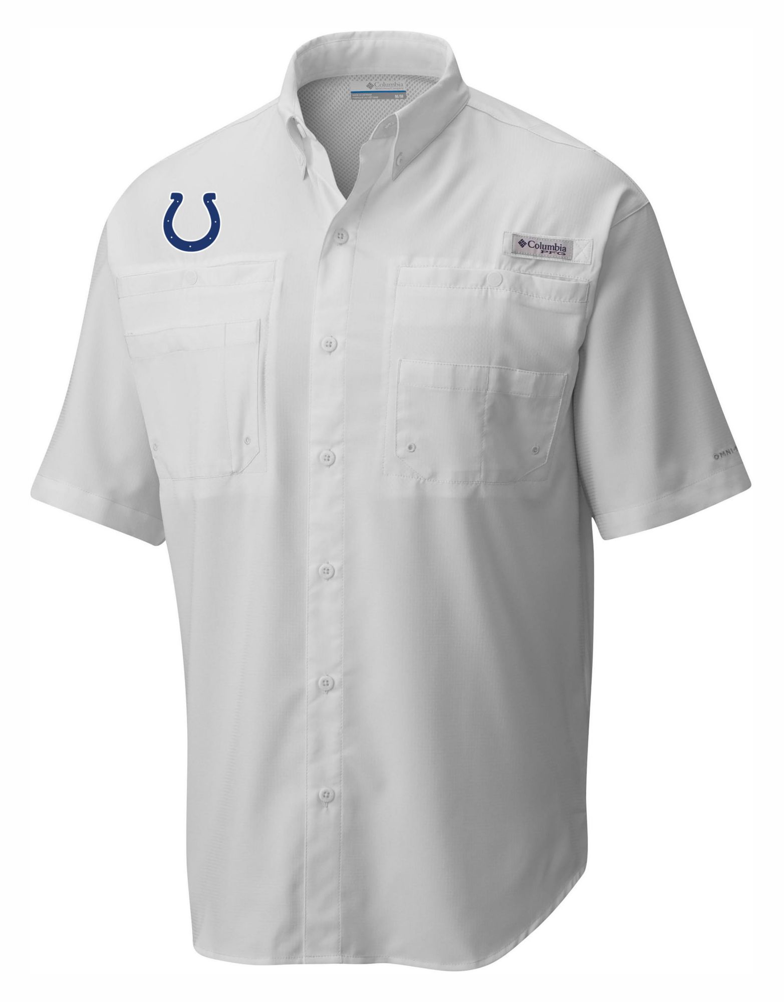 Columbia Men's Indianapolis Colts White Tamiami Shirt